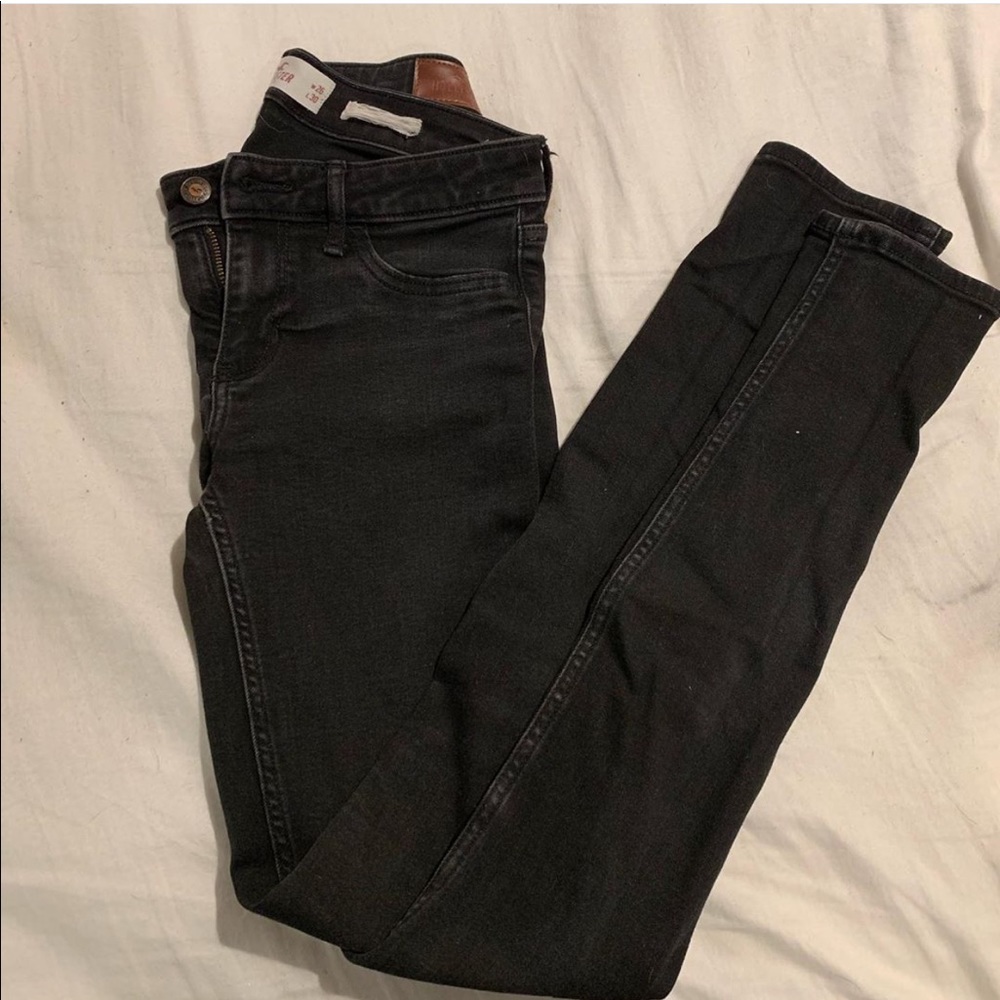 hollister black skinny jeans
